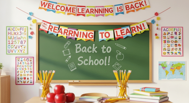 Back to school banner